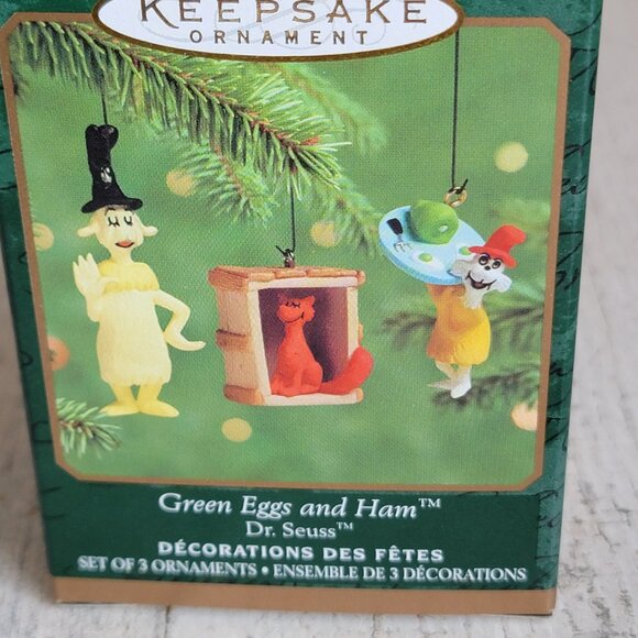 Hallmark Green Eggs and Ham miniature book series ornament Xmas set - Picture 7 of 7